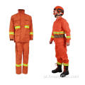 Trajes de incêndio florestal à prova de fogo laranja à prova de fogo